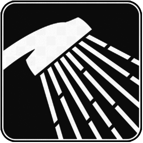 Ducha quente disponível!