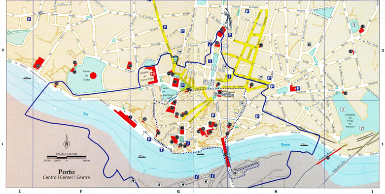 Mapa da Cidade do Porto