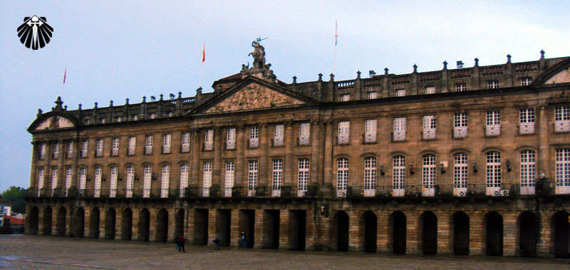 Prédio do Ayutamiento de Santiago na Plaza do Obradoiro Prédio do Ayutamiento de Santiago na Plaza do Obradoiro.