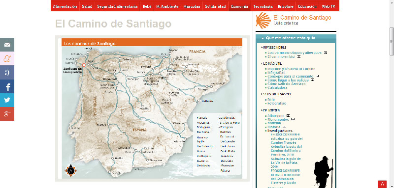 Site Eroski Consumer - Caminho de Santiago de Compostela Site Eroski Consumer - Caminho de Santiago de Compostela