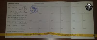 credencial do peregrino credencial do peregrino