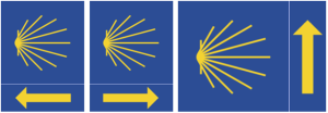 Modelos de sinalização encontrados no Caminho de Santiago de Compostela. Modelos de sinalização encontrados no Caminho de Santiago de Compostela.