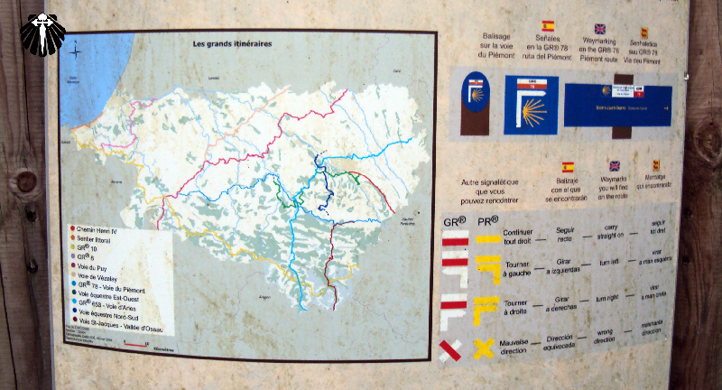 Sinalização nas Gr's e PR's na França. Sinalização nas Gr's e PR's na França.