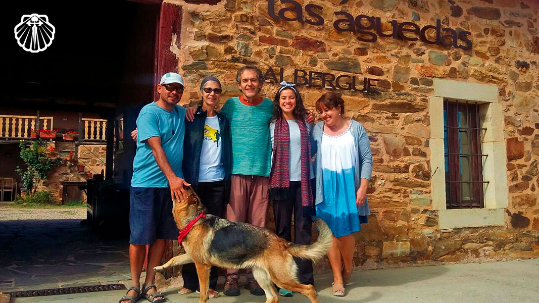 El Pelegrino como voluntário no Albergue de Peregrinos.